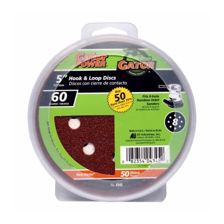 Gator Finishing 50PK 58HoleHL 60G Disc 4345